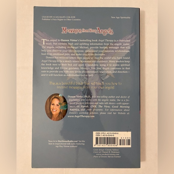 Doreen Virtue RARE SET* Messages From Your Angels Paperback and Oracle Card Deck - Picture 4 of 6